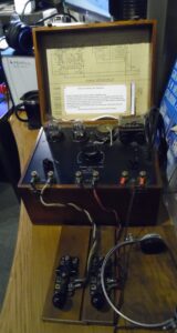 WW2 SOE Morse Code Training set on display at the NRC