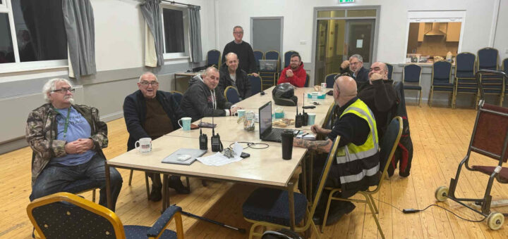 Photo showing members of Maltby and District Amateur Radio Society enjoying a talk on APRS