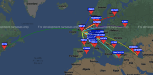 WSPR map from IO93II